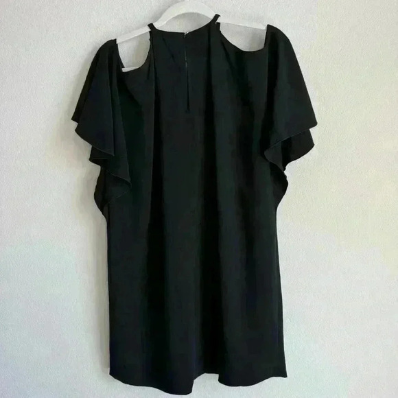 Rachel‎ Zoe Andrea Cold Shoulder Black Mini Shift Dress Women’s Size 2 NWT - Picture 4 of 15